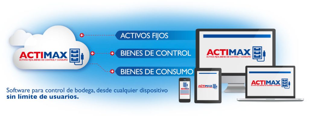 Software de Actimax para control de bodega y gestión de activos